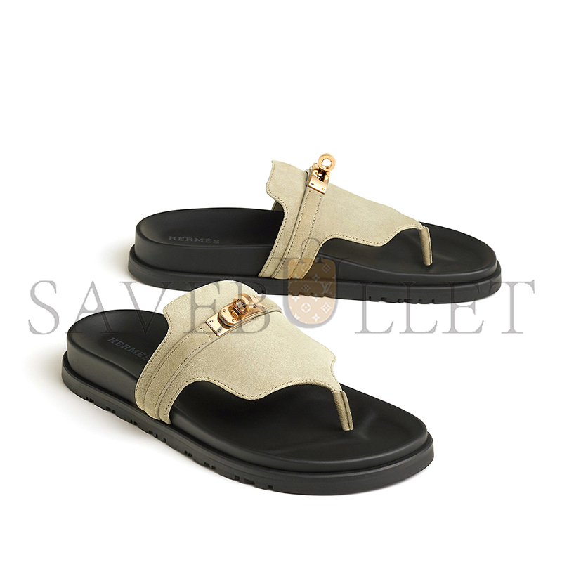 HERMES EMPIRE SANDAL VERT MOSAQUE